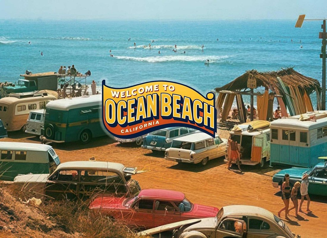 Ocean Beach neighborhood street scene in San Diego — start your walking tour here