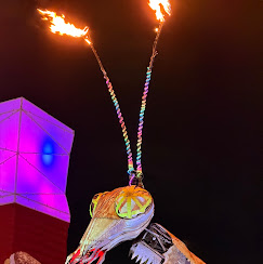 Praying Mantis Sculpture at Container Park