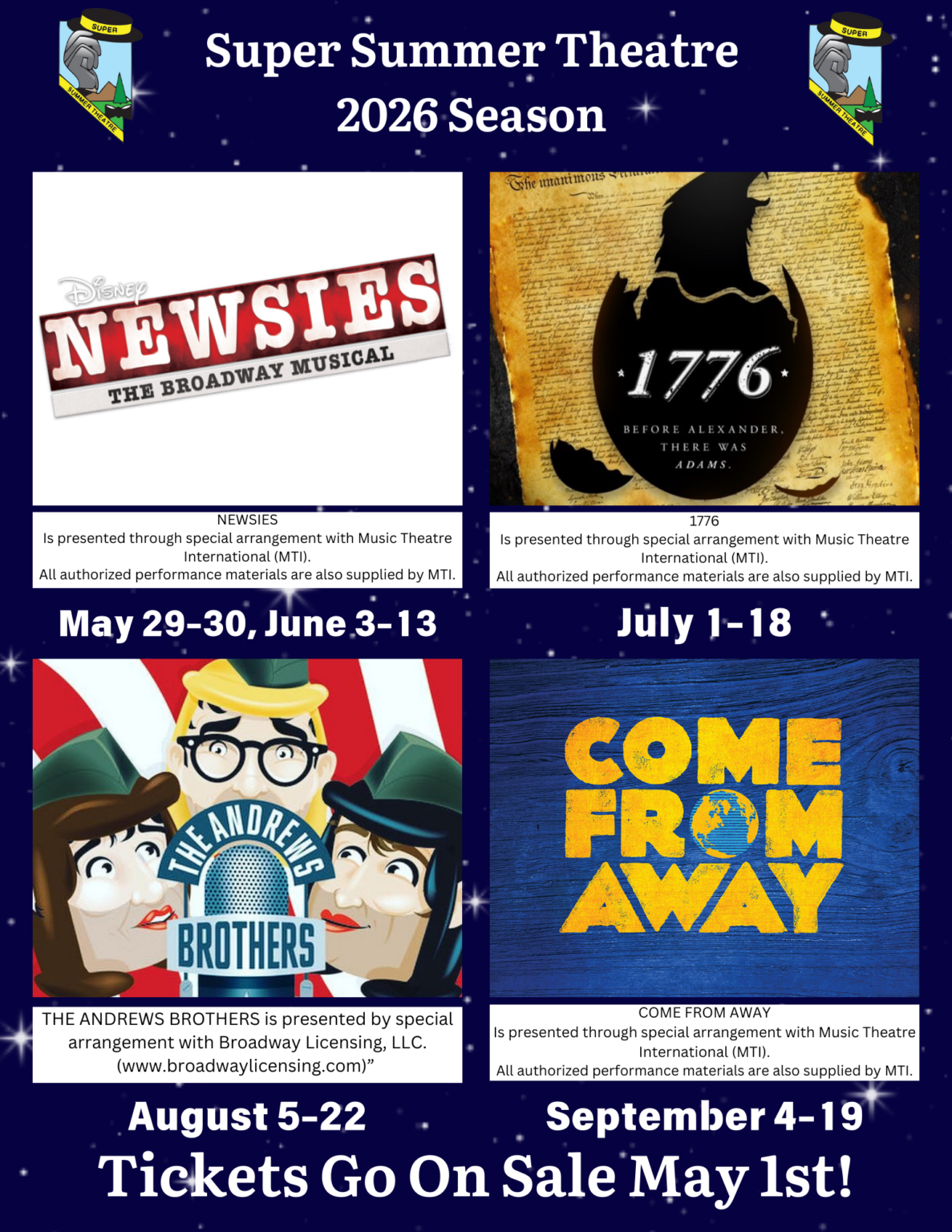 Super Summer Theatre performance or audience at dusk