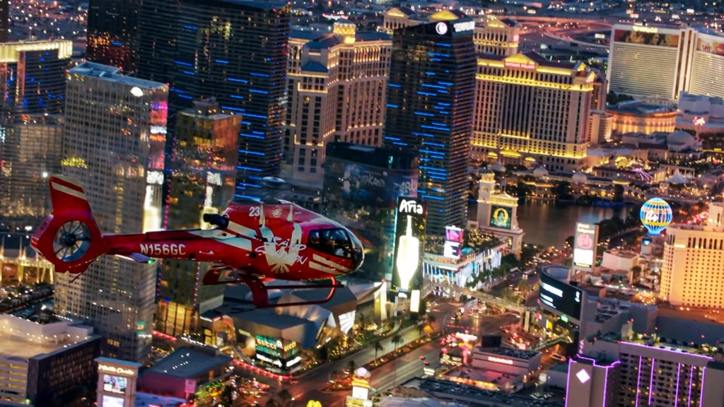 Las Vegas Night Helicopter Flight